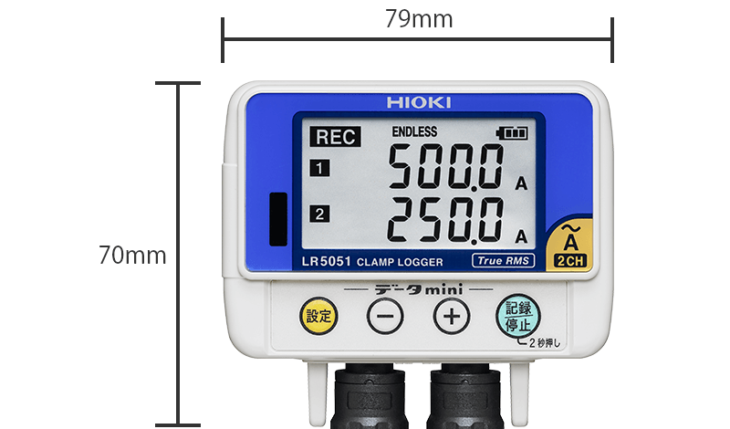 日置電機 HIOKIクランプロガー 79×37×70mm LR5051 - その他バス、洗面